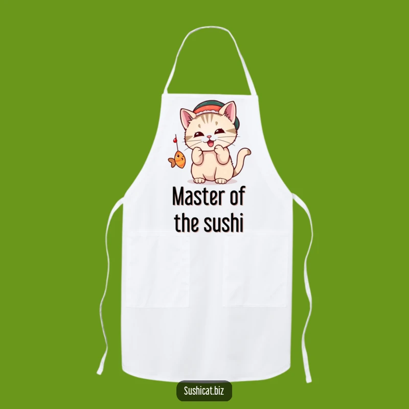Funny Sushi Cat Apron - Hilarious Kitchen & Pet Lover Gift