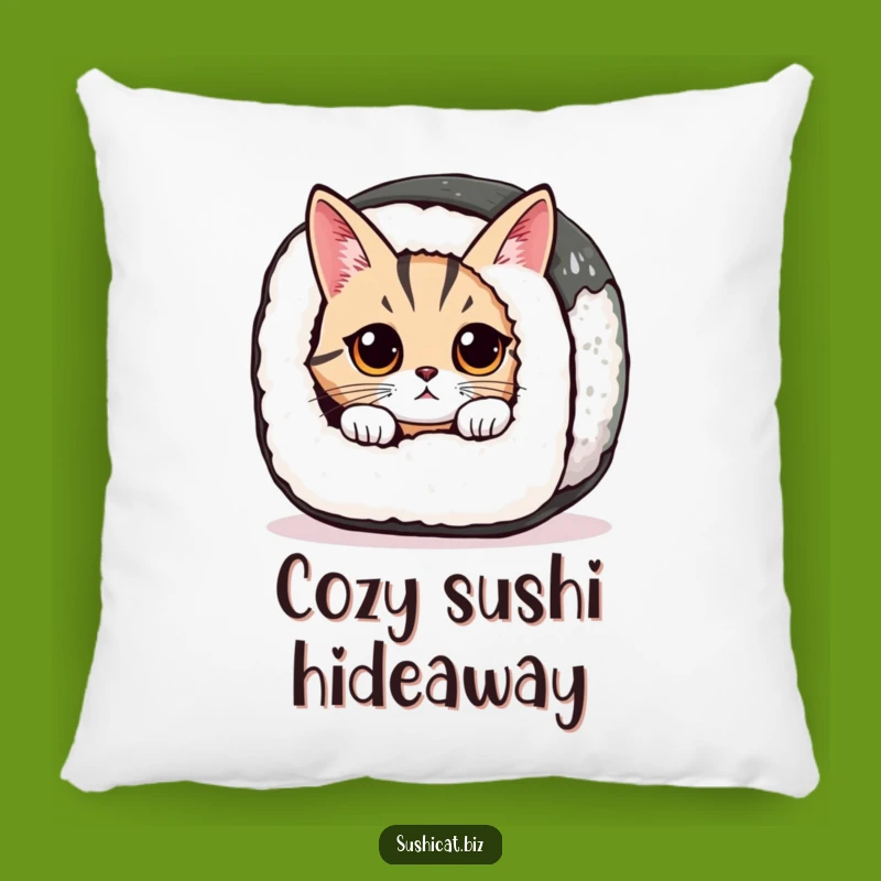 Funny Sushi Cat Pillow - Cozy & Hilarious Feline Surprise