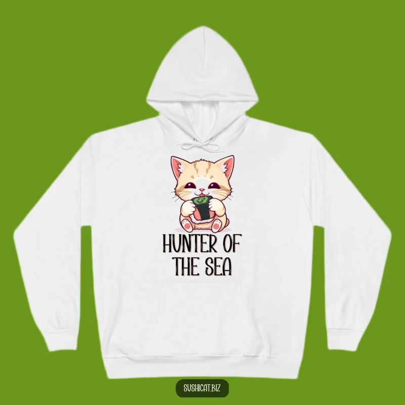 Cozy Funny Cat Sushi Hoodie - Warm Playful Pet Design, Ideal Humorous Gift